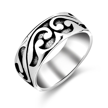 Silver Ring Elaborate Style TXR-03